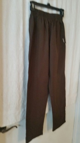 LANDAU XS PETITE BROWN SCRUB PANTS EUC