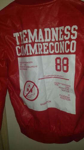 Shunyi Syi hip Red vinyl Themadness Commreconco Skull Jacket Shunyi Syi hip Red vinyl Themadness Commreconco Skull Jacket