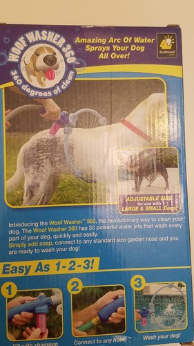 Woof Washer 360 Perfect Dog Washing Station attach to any garden hose