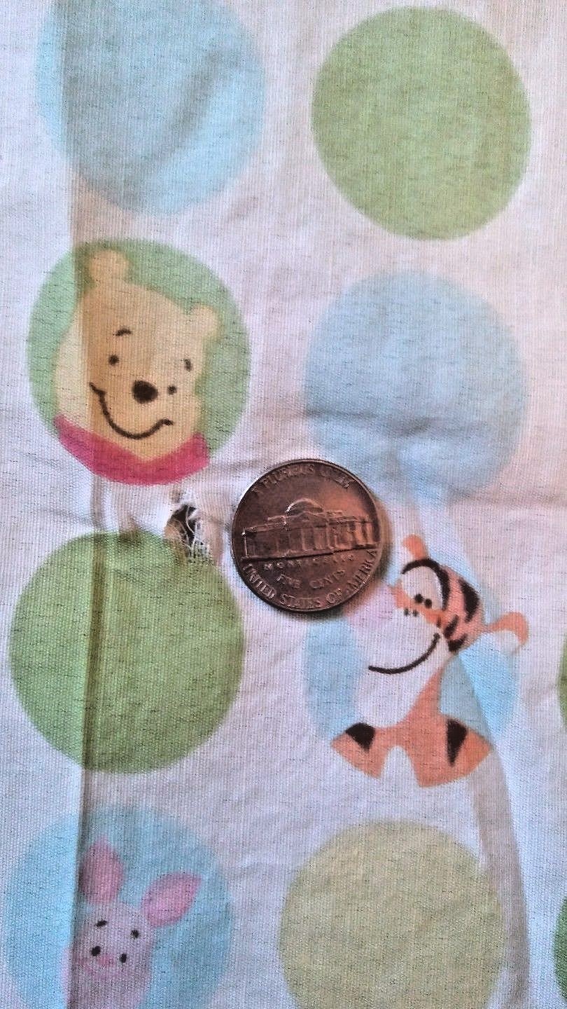 Disney Baby Winnie the Pooh 2 Vintage Flat Sheets 40.5