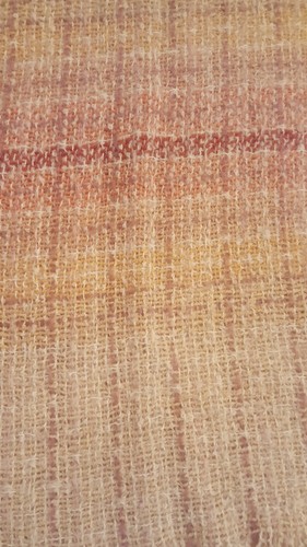 Woodland Weaving Arts Handwoven Vermont Wool Mohair Throw 23×72 $1150.