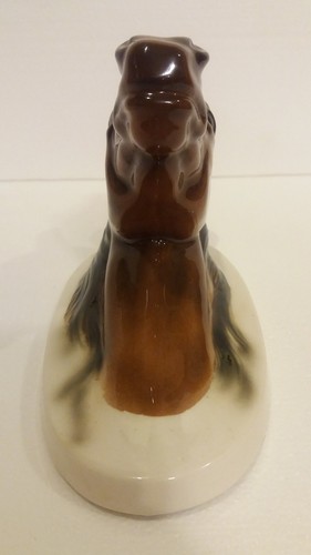 Vtg Marutomoware Ceramic Brown Horse Head Wall Pocket Hand Painted Japan Rare