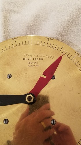 UNIQUE HEAVY CHATILLON, Pat. Jan. 11, 1927,  NEW YORK 421-USN-009513 METAL BRASS