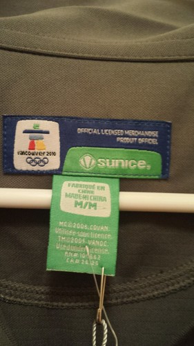 VANCOUVER 2010 OLYMPICS Women Gray Polo Shirt~MEDIUM/ New with tags