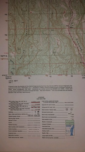 1940's Army map Mount Pittsburg Colorado Sheet 5061 III SW