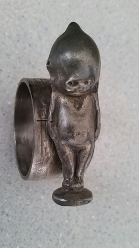 Kewpie puter napkin ring