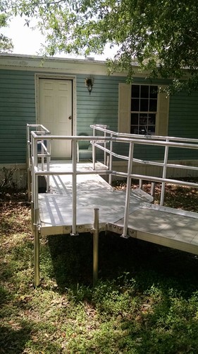 Aluminum Wheelchair Ramp Handicap Non-slip made by RAMPIT USA- LIKE BRAND NEW