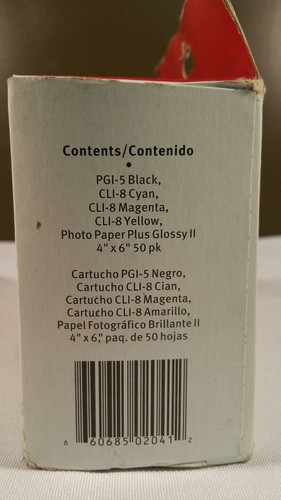 NEW SEALED Canon Ink Tank Photo Paper Combo Pack PGI-5BK CLI-8C CLI-8M CLI-8Y