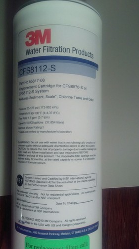 ce Machine Replacement Filter Cartridge CFS8112-S  3m Water Filtration Products