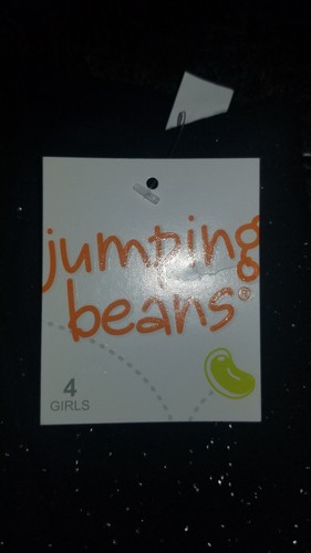 NWT Jumping Beans Girls Size 4 Black Sparkle Pants