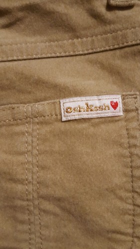 OshKosh Brown Pants Girls Size 7 Adjustable Waist (list Lot 35)