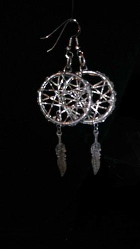 Dreamcatcher and Coyote lot 2 Pair Southwestern Earrings