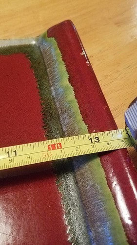 pier 1 imports decorative tray 13 by 10 inches non food brugundy