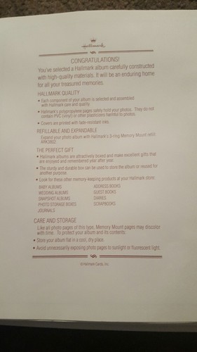 Hallmark Wedding Album...NEW..in box