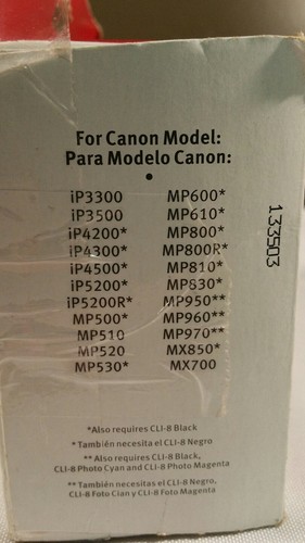 NEW SEALED Canon Ink Tank Photo Paper Combo Pack PGI-5BK CLI-8C CLI-8M CLI-8Y