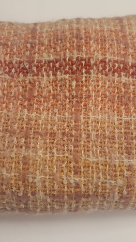 Woodland Weaving Arts Handwoven Vermont Wool Mohair Throw 23×72 $1150.