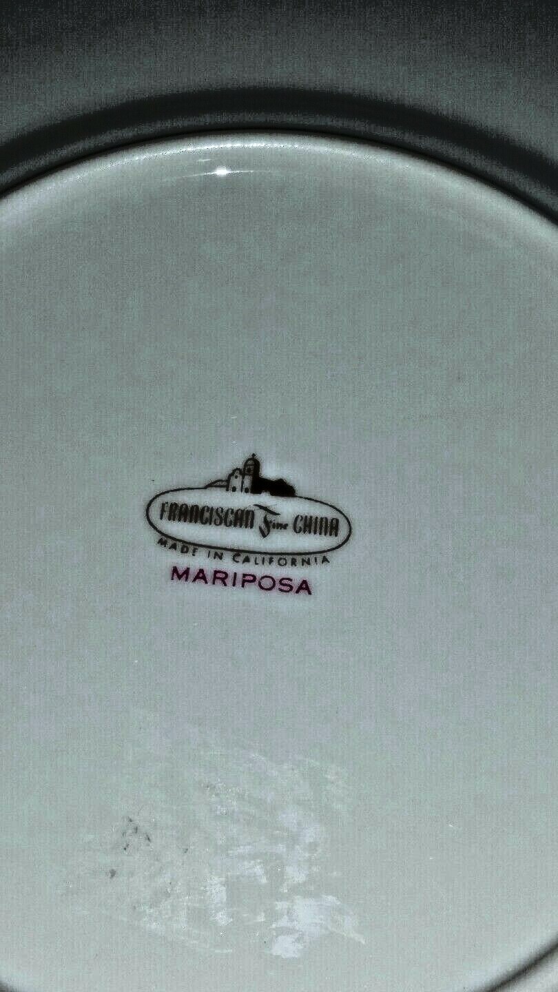 4 Franciscan Fine Bone China Mariposa Bread & Butter Plates 6.25