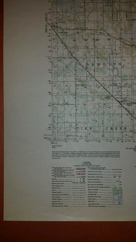 1940's Army Topo Map Belle Prairie Minnesota  7176 III Camp Ripley
