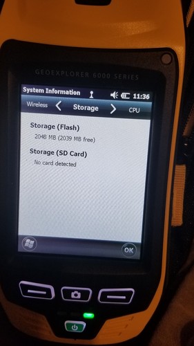 Trimble Geo XH Geoexplorer 6000 Series 88950  Pocket PC With Case and Charger