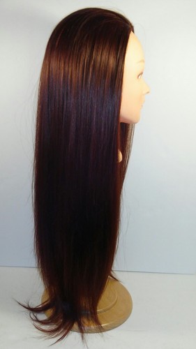 26'' Human Hair Hairdressing Training Head Cosmetology /Barbering Mannequin