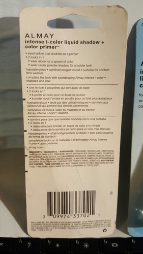 4 Almay Intense i-color Liquid Shadow color primer 052 for Blue Eyes