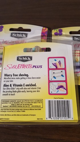 Schick Silk Effects Plus 15 Replacement Cartridges Aloe And Vitamin E Enriched