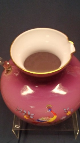 Vintage Hand Painted Glass Art Vase
