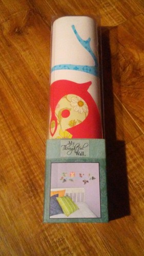 Kids Room Home Owl Flowers Removable Wall Decor 11.5