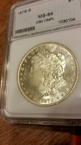 1878S MORGAN DOLLAR MS64 DMPL