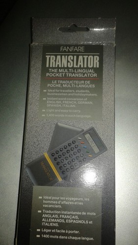 NEW OLD STOCK FANFARE TRANSLATOR ENGLISH FRENCH GERMANY SPANISH ITALIAN