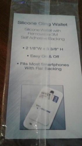 silicone cling wallet card holder