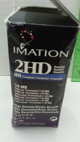 Imation 2HD Diskettes Lot Of 9 Unused 1.44 MB 3.5