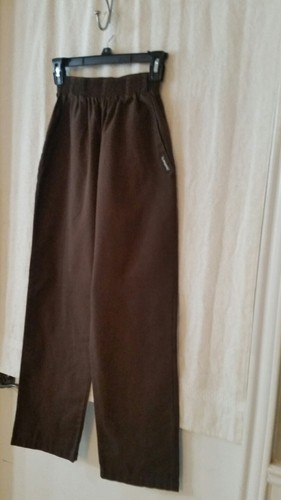 LANDAU XS PETITE BROWN SCRUB PANTS EUC