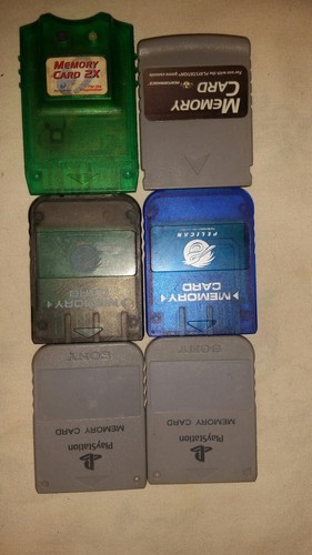 PlayStation memory cards.