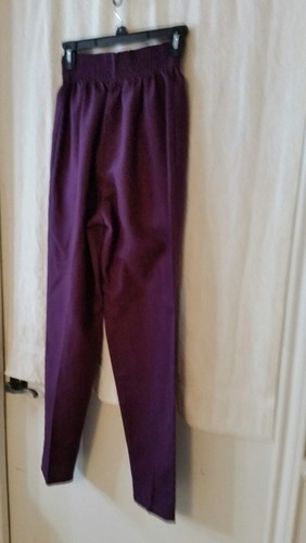 CHEROKEE XS EGGPLANT SCRUB PANTS EUC