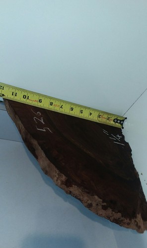 Pacific Blk. Walnut corner shelves, live edge, root slabs 2 pc.
