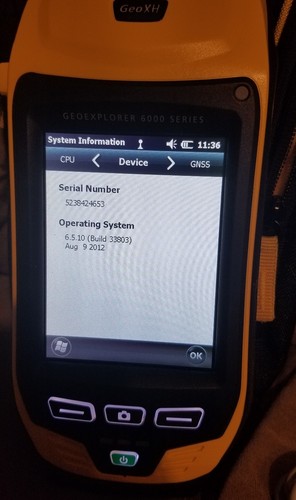 Trimble Geo XH Geoexplorer 6000 Series 88950  Pocket PC With Case and Charger