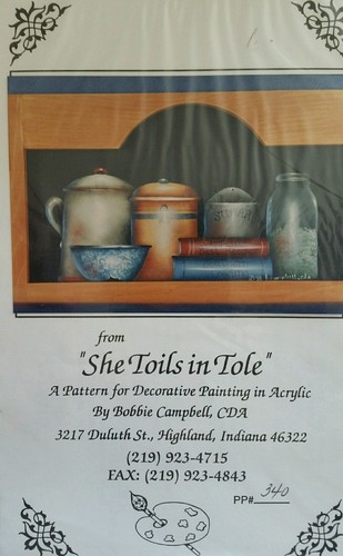 BOBBIE CAMPBELL SHE TOILS IN TOLE PATTERN PACK 340