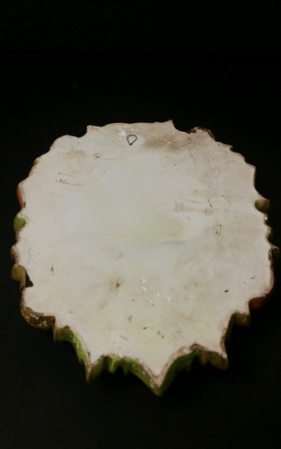 vTg 1968 Miller Studio Chalk Ware Color Mixed Fruit Apples Grapes Pears Leaves