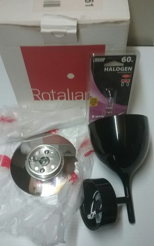 Rotaliana Black Wall Sconce Light Fixture Drink W1 Italian Designer