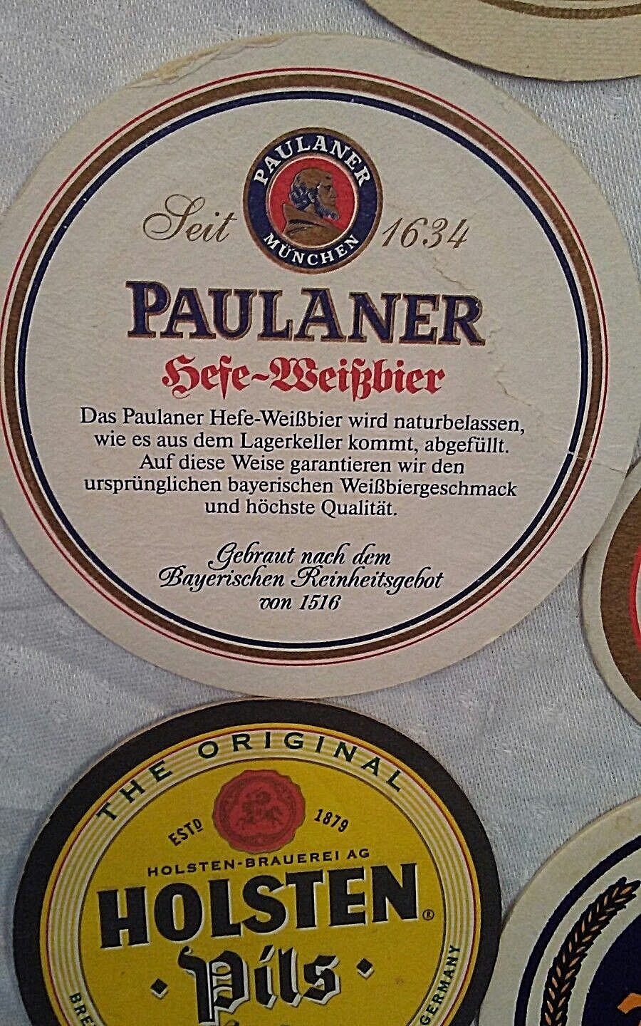 Vintage 90s Beer Coasters Lot of 10 Germany Munich Bier Ale Alcohol Breweriana