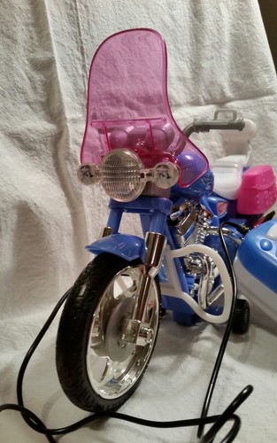 Barbie Doll Motorcycle, remote control, very good condition