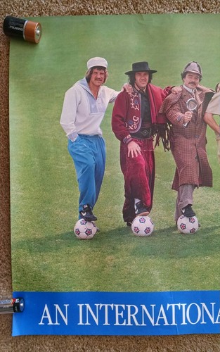 Vintage NIKE Soccer Poster Tampa Bay Rowdies International Kick In The Grass