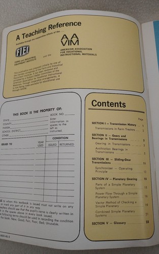 tractor Transmissions aavim instruction manual