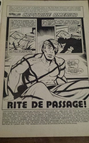 Capitaine America # 118/119 French comic Francais 1981 Editions Héritage