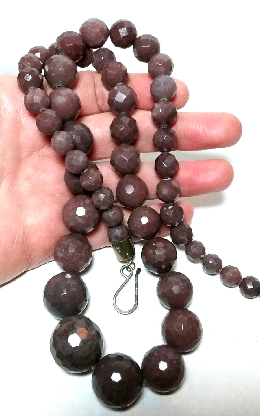 STERLING SILVER ARTISAN STUDIO JAY KING MINE FINDS HUGE FACETED STONE NECKLACE