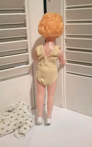 Vintage 1960's Tammy Clone Doll Come with Original Outfit Painted Face Pale Skin