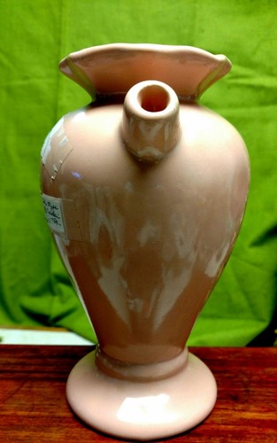 18th Century Apothecary Doctor Wet Drug Vase Salmon Color 7 3/8