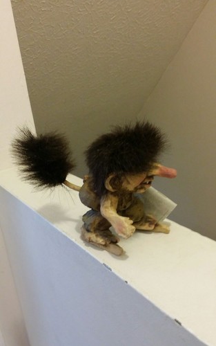 Vintage Rare NyForm Troll Doll With Tail