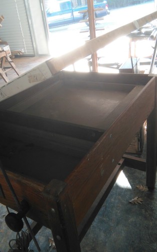 Vintage Large Rolling Industrial Drafting Table Well Made Functional